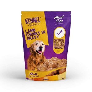 Kennel Kitchen Lamb Chunks in Gravy Dog Food - 100 gm (Pack of 12)